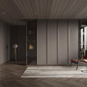 现极简衣帽间3D模型下载